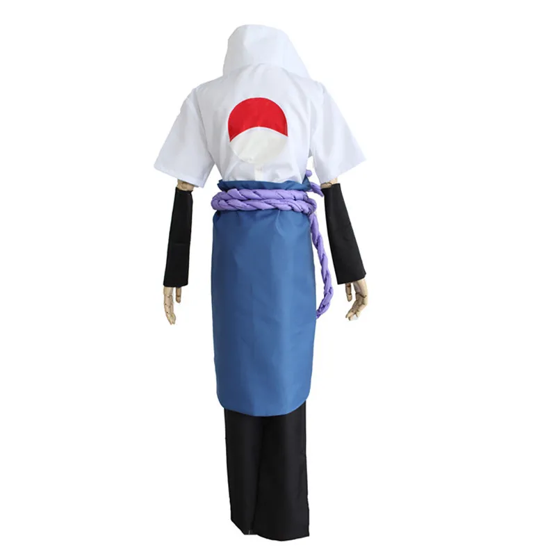 Uchiha Sasuke костюмы для косплея Аниме Наруто Shippuden одежда (Блейзер + брюки поясная
