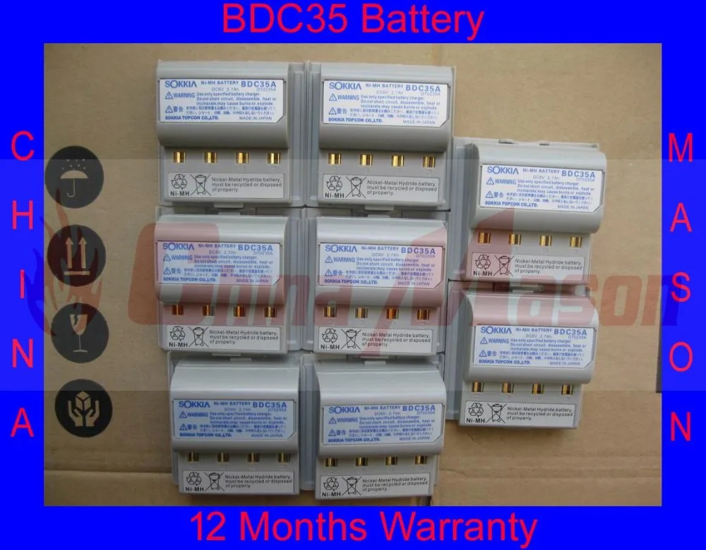 Высококачественный аккумулятор BDC35 BDC35A BDC35B для общей станции Sokkia|battery pencil|battery