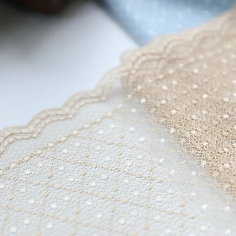 2019 hot sale Lace accessories Good quality blue/white gauze color lace 17 cm H1703 | Дом и сад