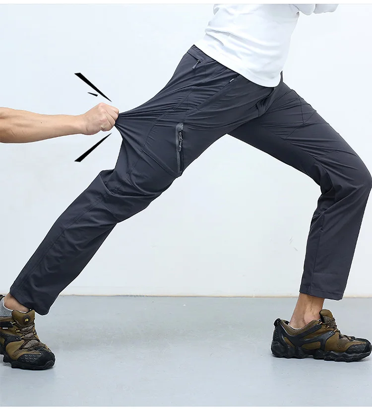 LoClimb 8XL Светоотражающие походные брюки мужские летние быстросохнущие брюки для улицы мужские горные треккинговые брюки водонепроницаемые брюки AM012