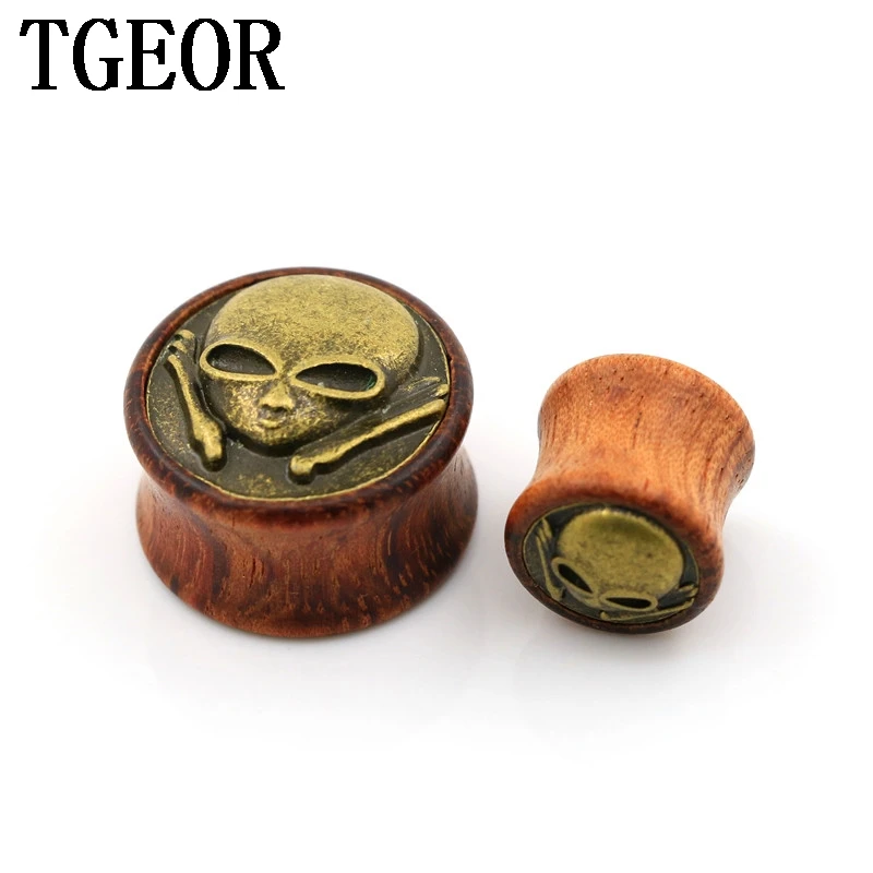 

Новинка, Лидер продаж, оптовая продажа, 70 шт., измерительные приборы, поверхность, инкрустация, бронзовый череп, скелет, рисунок, оригинальное деревянное седло, Ушная вилка, бесплатная доставка