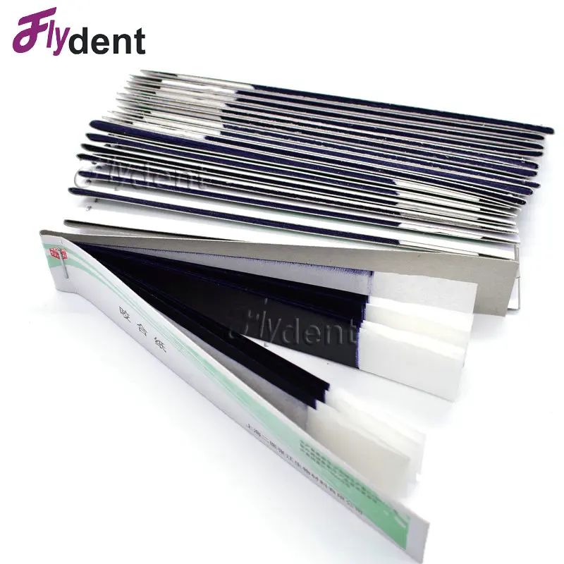 200 листов Стоматологическая артикуляционная Бумага синие полоски красные