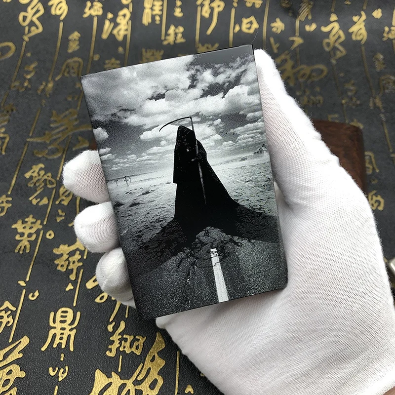 Металлический чехол для курительной сигареты, держатель для King Skull, карманная коробка, держатель для сигарет, контейнер для хранения, аксессуары для курения
