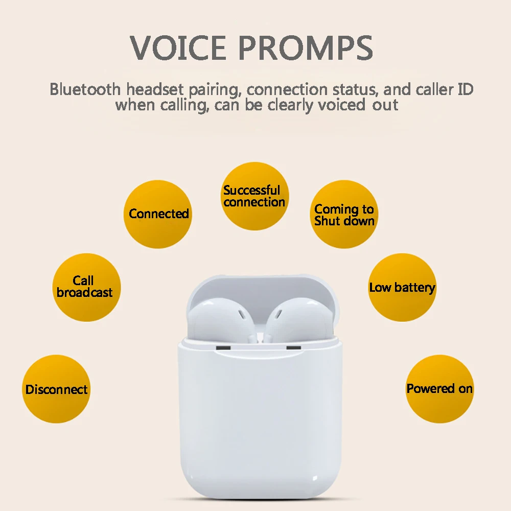 I11 беспроводные Bluetooth наушники-вкладыши Поддержка питания дисплей для iphone android