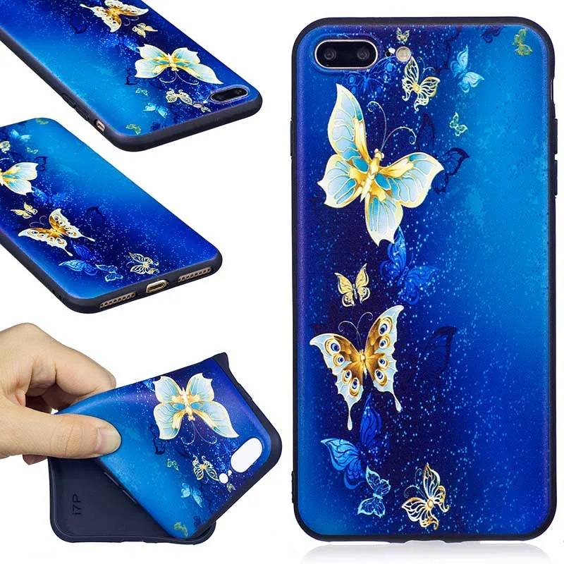 Мягкий силиконовый чехол для iPhone 8 7 Plus оригинальный Shigeary телефон случаях 3D