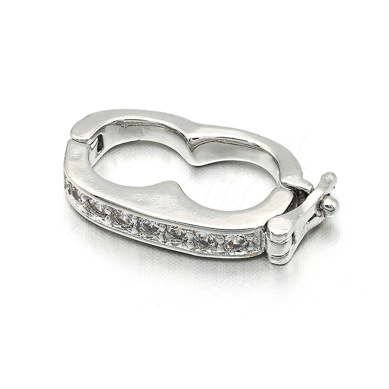 Застежки-крючки из меди с микро-инкрустацией фианитами аксессуары для украшений