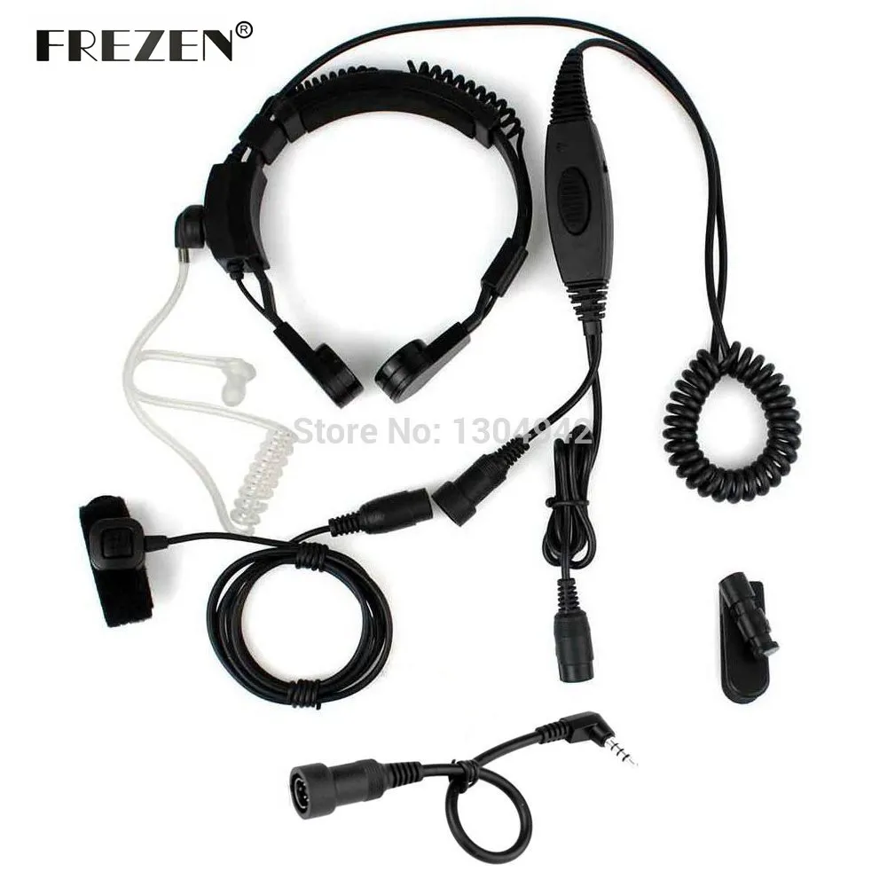 Военная полиция FBI гибкий горло микрофон скрытый акустический трубчатый наушник