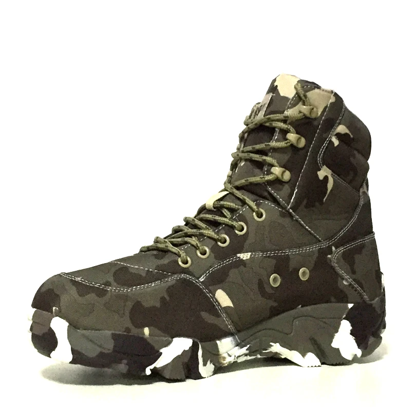 Уличные мужские военные тактические ботинки водонепроницаемая холщовая