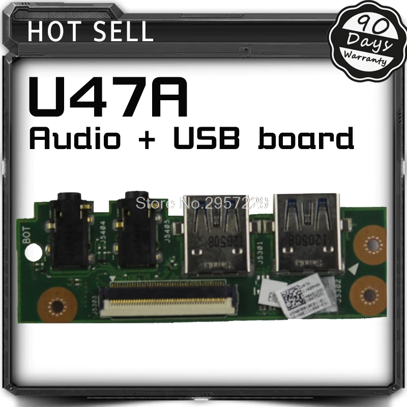 Новинка для For Asus U47A Q400A U47VC USB3.0 плата адаптера интерфейса ноутбука аудио USB IO Плата