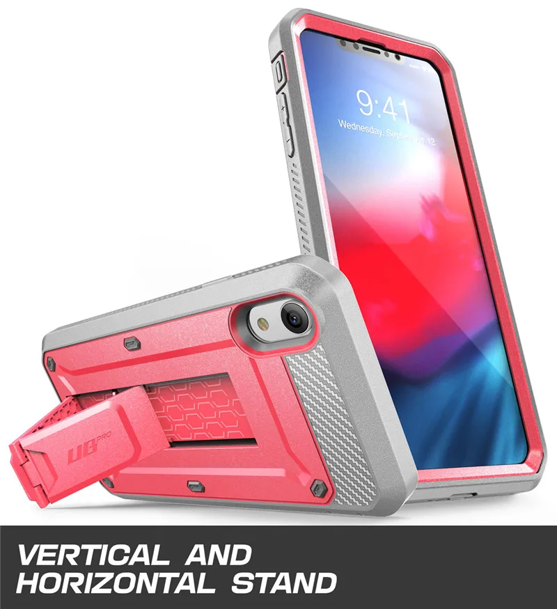 SUP чехол для iPhone XR чехол 6,1 дюймов UB Pro полный корпус прочная Кобура чехол для телефона крышка со встроенной защитой экрана и подставкой