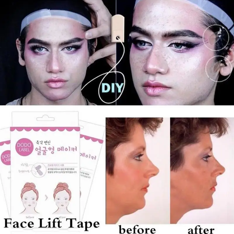 40pcs Lifting Lift Face Sticker Makeup Adhesive Tape Instant V Shape Breathable