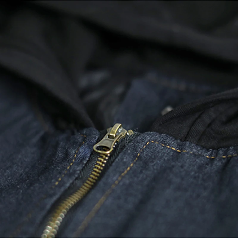 Новинка 2019 осенние джинсовые жилеты пальто в стиле пэчворк на молнии женские