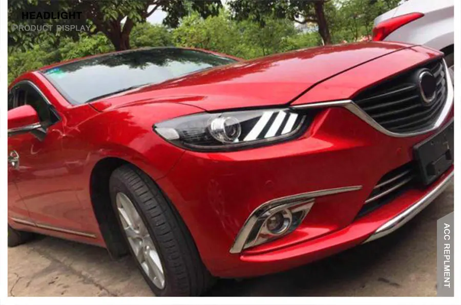 Автомобильный Стайлинг для Mazda 6 фары- мазда6 Atenza светодиодный фонарь Mustan дизайн DRL Биксеноновые линзы Высокий Низкий Луч парковки