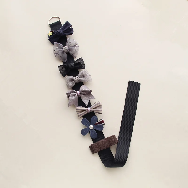 Gray 8pcs in 1set 8 шт./10 шт. в 1 Набор собачья шерсть банты заколки для волос для животных набор собачий уход банты аксессуары для волос для домашних животных Мальтийская плюшевая йоркширская собака - Цвет: Gray 8pcs in 1set