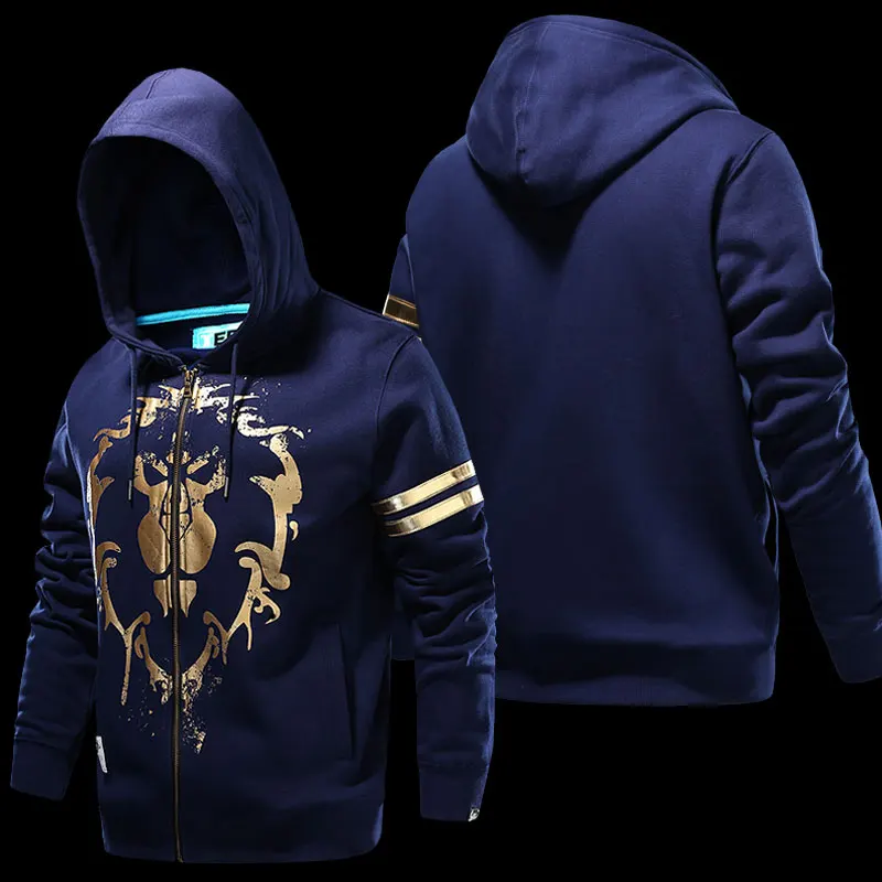 Размер M-3XL TEE7 брендовые толстовки мужские с принтом популярная игра WOW мужская толстовка с капюшоном хлопковые плотные куртки Winterjas Mannen Рождественский подарок - Цвет: 2