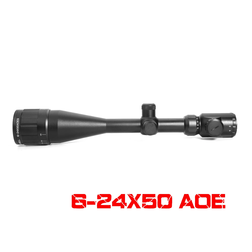 2019 6 24x50 AOE Новый прицел Crosshair линии курсор диапазон Охота оптическое Зеркало