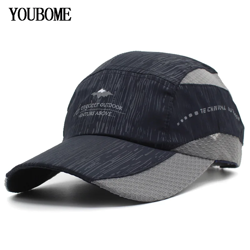 Youbome Для мужчин Бейсбол Кепки бренд Snapback S женщин быстросохнущие Шапки для лето