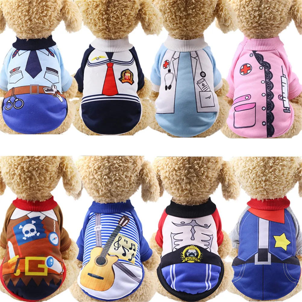 

Winter Cartoon Pet Clothes for Dogs Puppy Clothing French Bulldog Coat Pug Costume Jacket For Small Dogs Chihuahua Hondenkleding