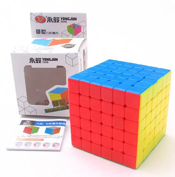 YJ Yushi 6x6 Stickerless GuanShi 6x6 черный куб головоломка