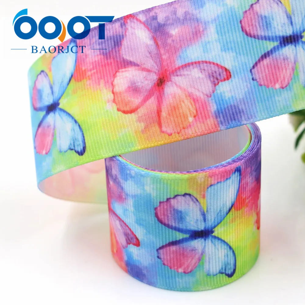 OOOT BAORJCT I-19426-1099, 1-1/", 10 ярдов мультфильм тепловой передачи печатных корсажные ленты, лук крышка DIY аксессуары украшения