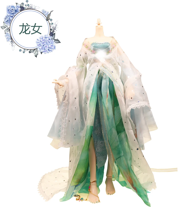 Набор тканевых платьев для куклы сделай сам одежда шарнирного платья 45 см