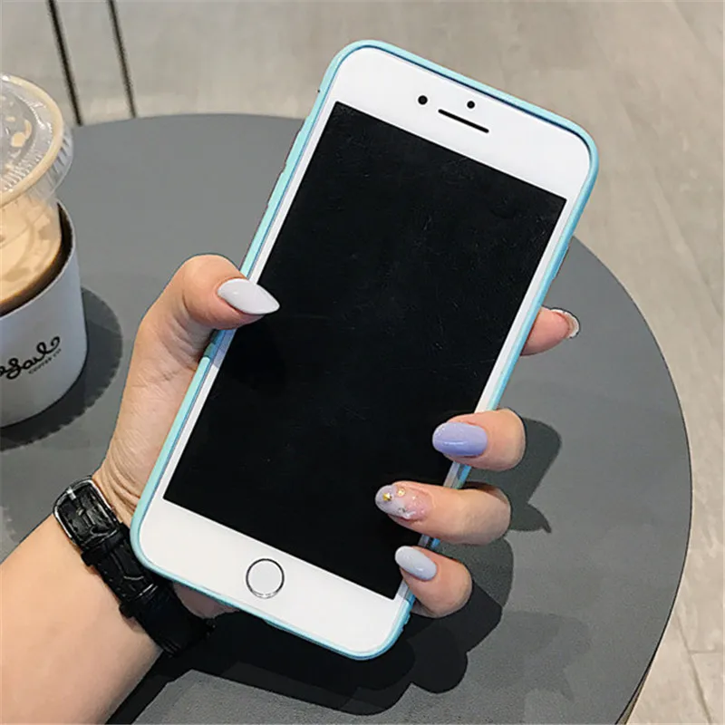 Блестящие яркие чехлы для iPhone X XR XS Max 8 7 6 6S Plus из мягкого ТПУ для samsung Galaxy S10 S10e S9 S8 Plus S7 S6 Edge