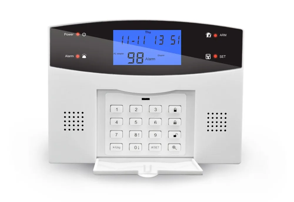 Беспроводной проводной PSTN GSM сигнализация 99 беспроводной 4 проводных зоны поддержка релейный выход умный дом управление Поддержка Android IOS APP