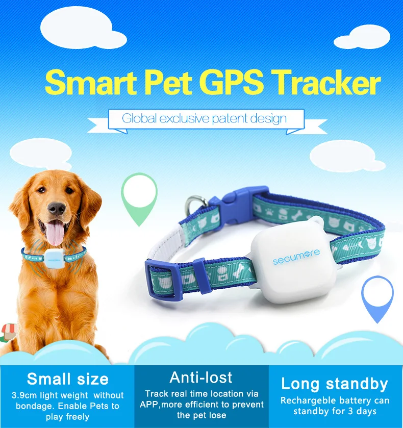 

smart pet gps tracker mini dog locator position collar accurate gps tracking tracker cat for animals devices finder Waterproof