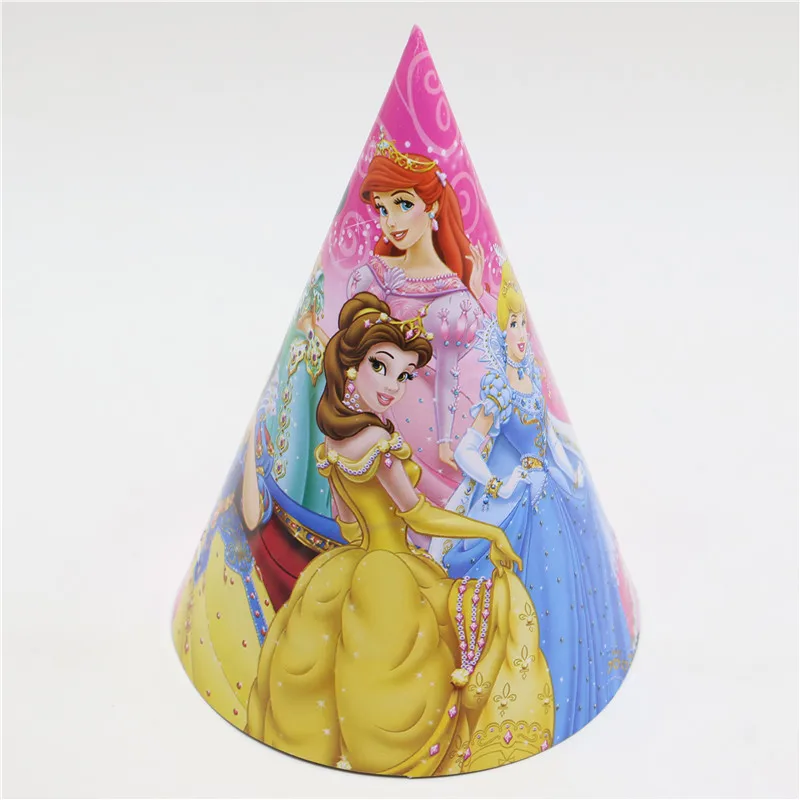 Прекрасный PrincessTalented Мультфильм Тема Девушка Дети Партия Бумаги Cap/Hat День