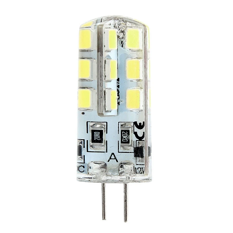 5 шт G4 DC 12 В 2835 SMD 24 светильник Холодный Белый силиконовый кукурузный свет лампа