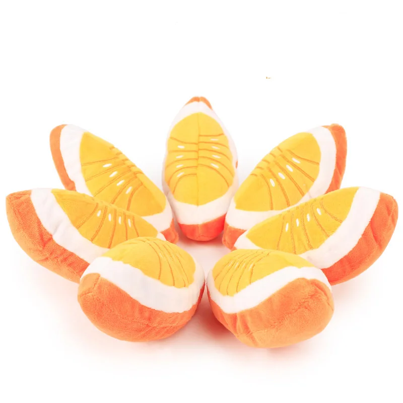 JCPAL забавные фруктовые Плюшевые Интерактивные игрушки для собак звуковая