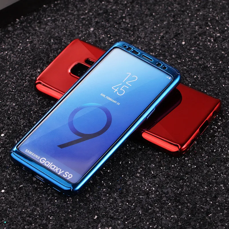 Блестящее Зеркало чехол для samsung Galaxy S10 плюс S8 S9 полная защита тела Жесткий Note 8 9 S10E