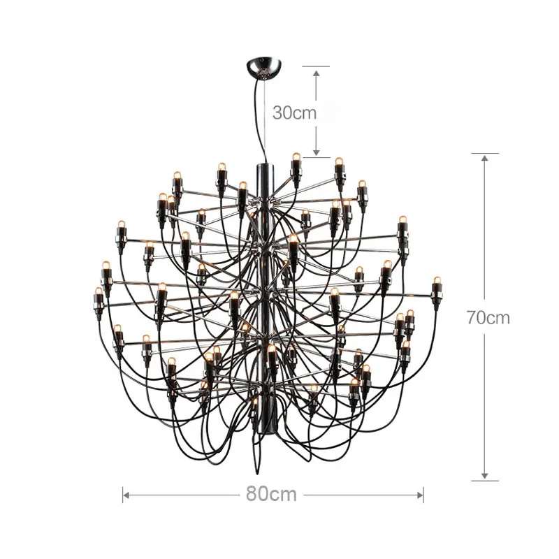 

Gold/Chrome Living room Chandelier Modern luxury design home Chandelier lighting Dinning Room Kitchen Luminaire 30/50 lights