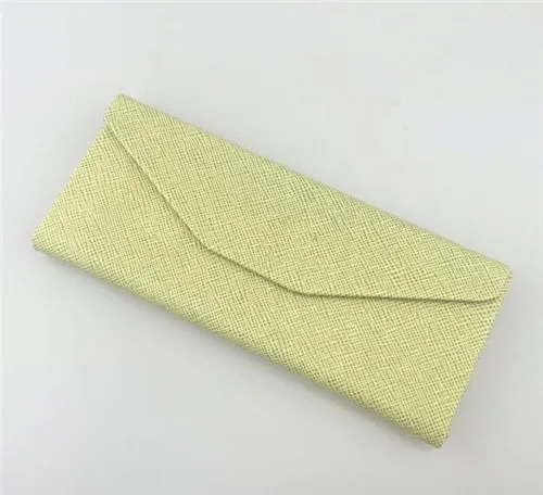 green Милые очки из искусственной кожи, солнцезащитные очки, es Box, сумка, Lunette De Soleil, чехол для солнцезащитного стекла, твердая стеклянная коробка для глаз, стеклянная коробка для стекла, бренд es - Цвет: green