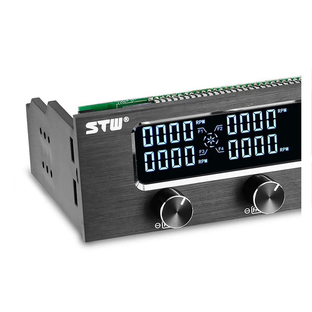 LIXF STW Pc 5 25 дюймов Drive Bay полностью Матовый Алюминиевый 4 канальный ШИМ контроллер