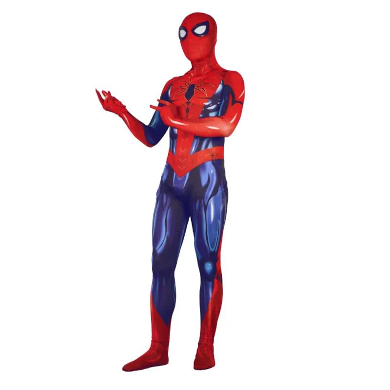 BOOCRE Человек-паук, косплей костюмы, супергерой, стальной мускул, Человек-паук, боди, комбинезоны, костюмы