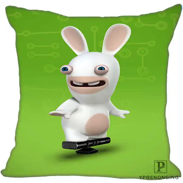 Square Pillowcases Наволочка Rabbids Go Home квадратная на молнии наволочка(одна сторона) 180522-17-35 - Цвет: Square Pillowcases