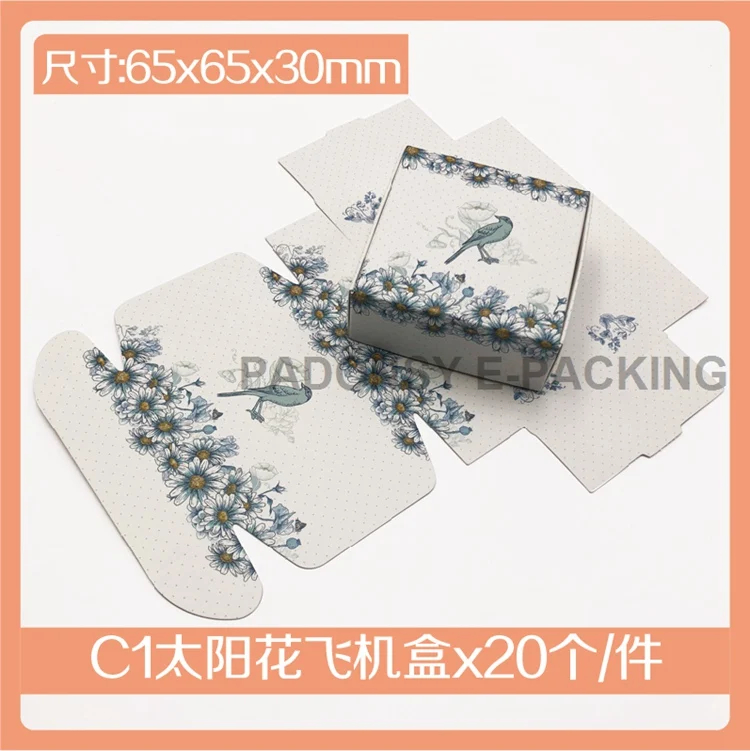 65x65x30mm C1 20/40 шт. цветочный Рисунок Бумага Коробки для упаковывать коробки подарка ювелирных изделий Свадебный конфетные коробки упаковки мыла Коробки подарок коробка - Цвет: 65x65x30mm C1