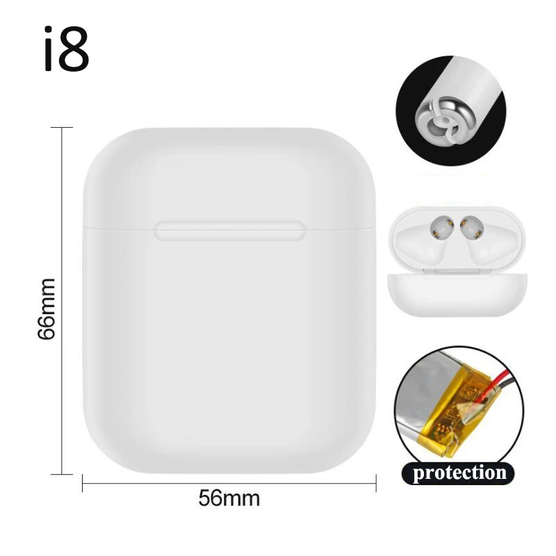 MICGEEK I8 TWS беспроводные наушники портативная bluetooth гарнитура невидимые вкладыши