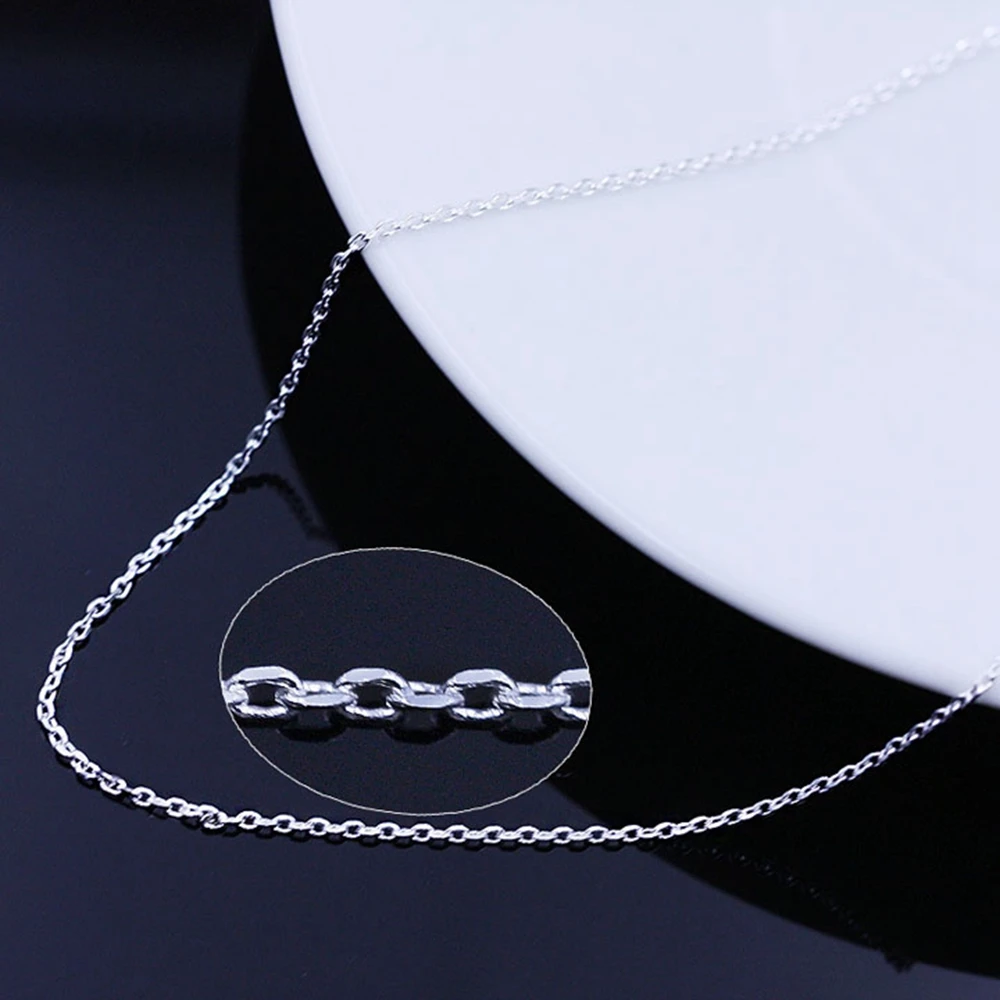 Flat Link Cable Sterling Silver Chain 925 16&quot/18&quot | Украшения и аксессуары