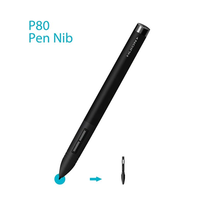 Huion 10-pack Сменные перьевые наконечники только для Huion Pen P68/P80