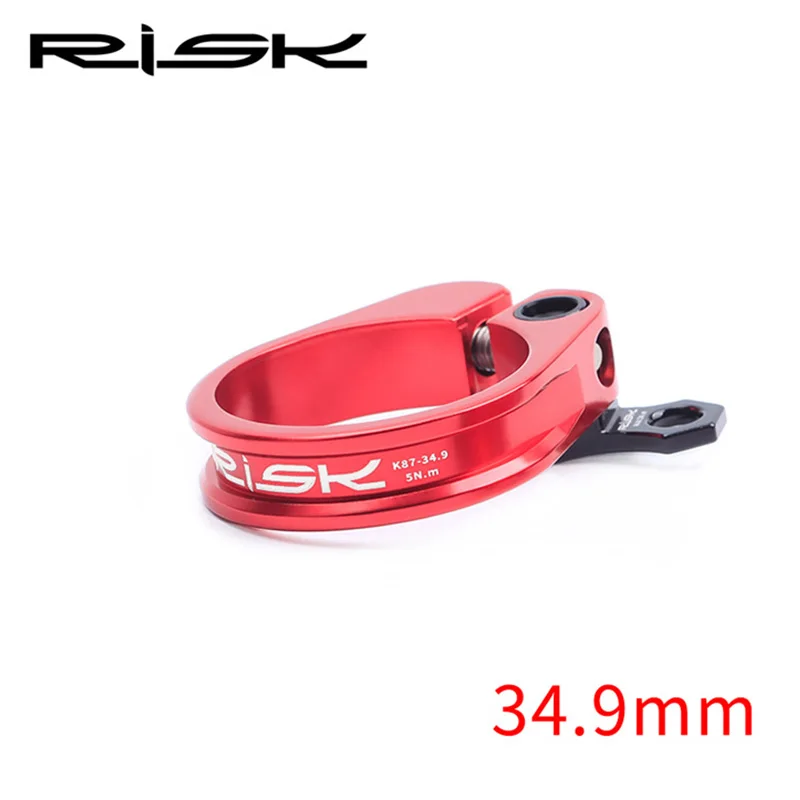 red 34.9mm 31,8/34,9 мм, 3 цвета, алюминиевый Подседельный штырь для горного велосипеда, ультралегкий замок, подседельный штырь для велосипеда, подседельный штырь для велосипеда - Цвет: red 34.9mm