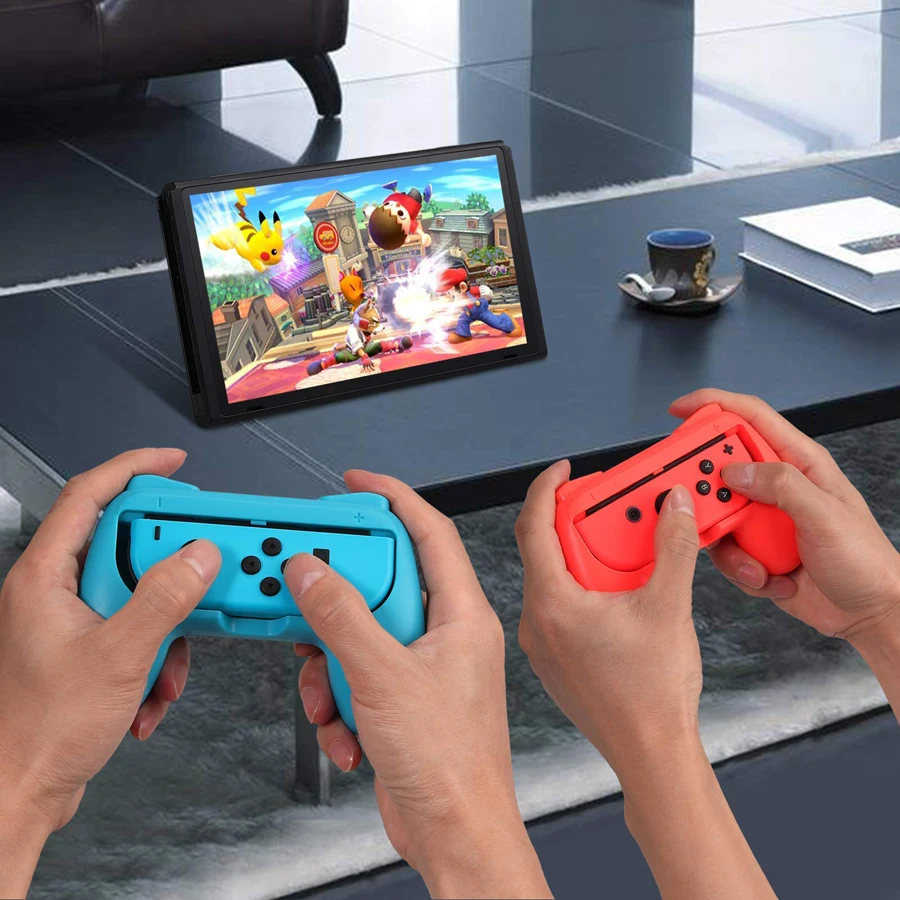 10 игровых аксессуаров для Nintendo Switch гоночное колесо + 2 рукоятки ракетки тенниса 4