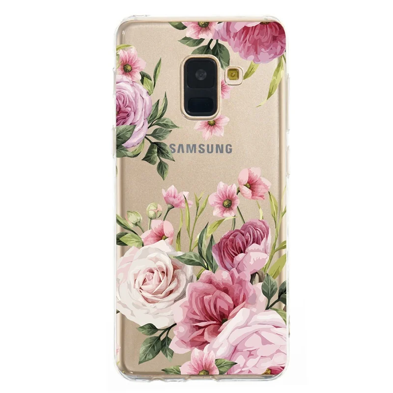 Чехол для Samsung Galaxy A8 2018 прозрачный Ультратонкий Мягкий чехол из ТПУ с