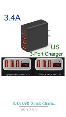 QC 2,0 QC 3,0 манок триггер dc 5 в 9 в 12 В Быстрая зарядка питания мобильный источник питания тест обнаружения