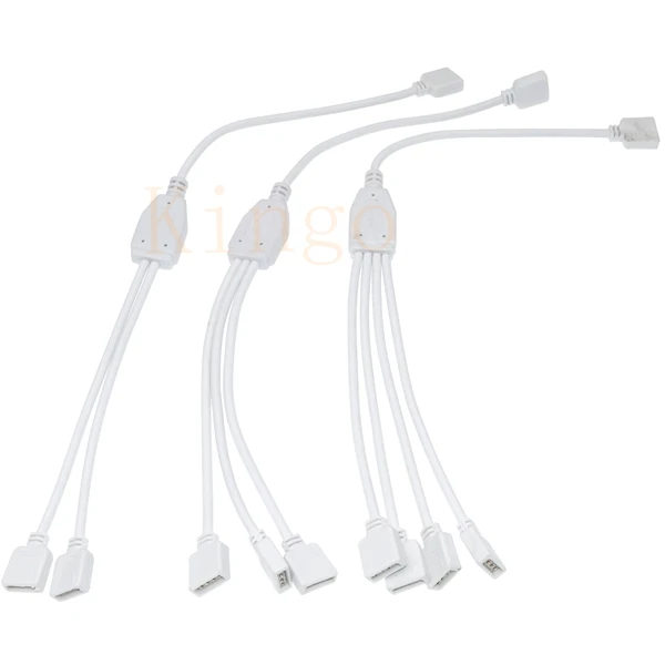 4 Pin RGB светодиодный соединительный кабель 1 Женский до 2 3 4pin Splitter провод адаптер
