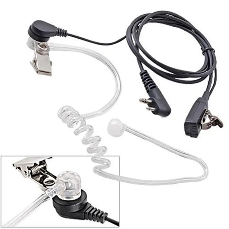 Headset 2 PIN for Motorola Radio Covert Mic Acoustic Tube Earpiece Earphones Professional | PC Hardware Cables &amp Adapters
