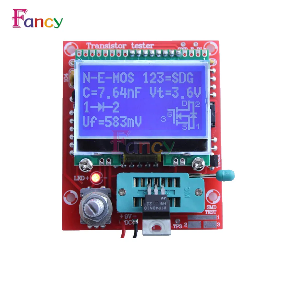 M328 lcd 12864 Транзистор тестер DIY Набор Диод Триод Емкость LCR ESR метр