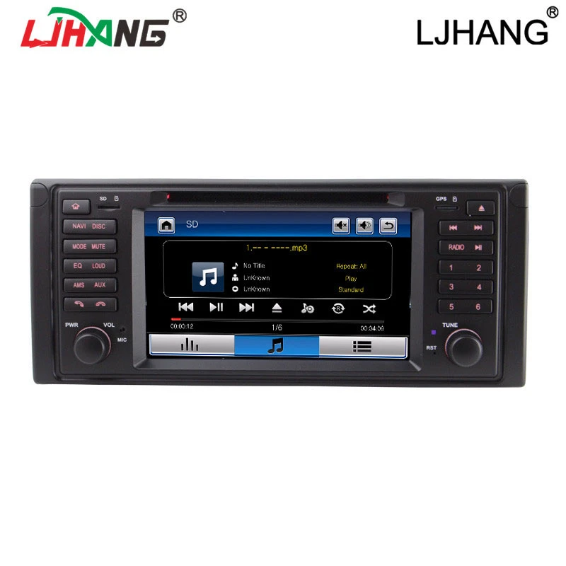 LJHANG 1 Din автомобильный DVD стерео для BMW E39 X5 M5 E38 E53 gps навигация мультимедийный плеер