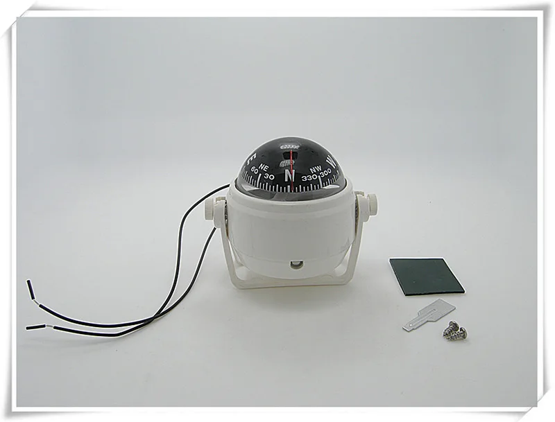 Морской светодиодный навигации компас-фонарь для паруса корабля 12V лодка яхта черного и белого цвета